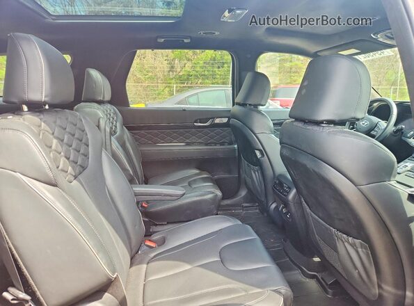 KM8R7DHEXMU327557 2021 HYUNDAI PALISADE Черный Вид задней части салона