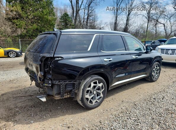 KM8R7DHEXMU327557 2021 HYUNDAI PALISADE Черный Задняя правая четверть