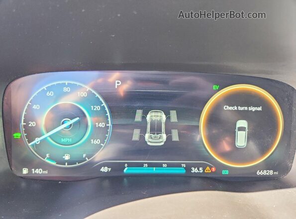KM8S3DA13MU008375 2021 HYUNDAI SANTA Black Instrument cluster view