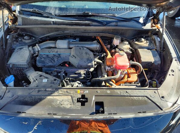 KM8S3DA13MU008375 2021 HYUNDAI SANTA Black Engine compartment view