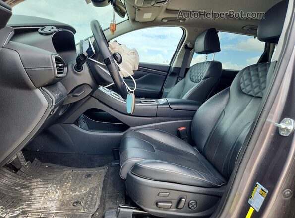 KM8S5DA18MU004185 2021 HYUNDAI SANTA Charcoal Vista interior delantera