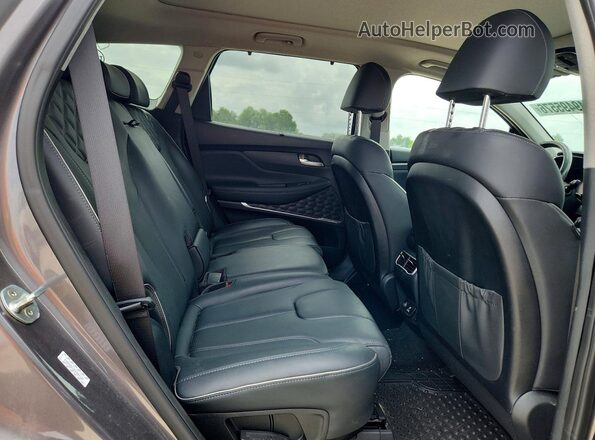 KM8S5DA18MU004185 2021 HYUNDAI SANTA Charcoal Vista interior trasera