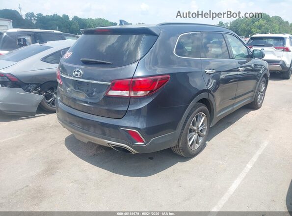 KM8SM4HF2HU223766 2017 HYUNDAI SANTA FE Серый Задняя правая четверть