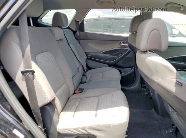 KM8SM4HF2JU260564 2018 HYUNDAI SANTA Black Widok wnętrza z tyłu