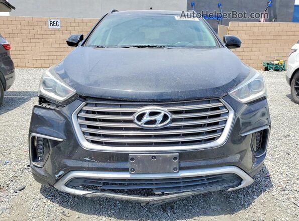 KM8SM4HF2JU260564 2018 HYUNDAI SANTA Black Widok z przodu