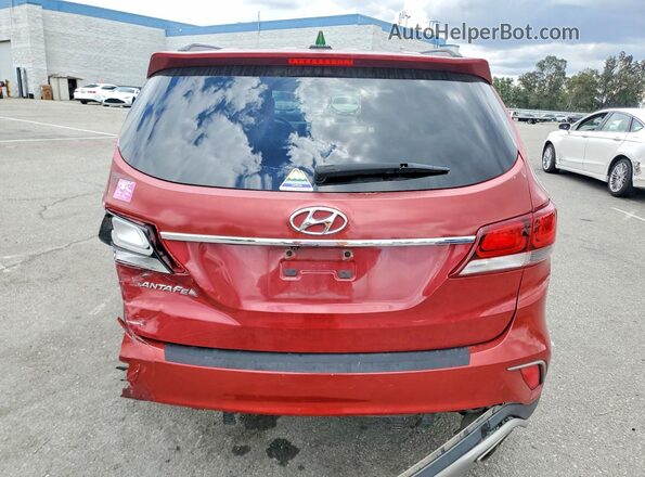 KM8SM4HF2JU269393 2018 HYUNDAI SANTA Красный Вид сзади