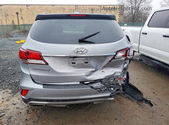 KM8SMDHF3JU273159 2018 HYUNDAI SANTA Серебряный Вид сзади