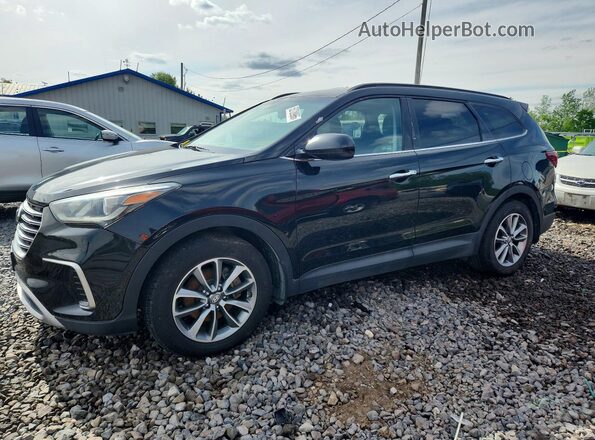 KM8SMDHF8JU295089 2018 HYUNDAI SANTA Черный Передняя левая четверть