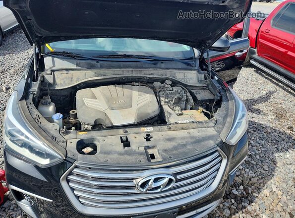 KM8SMDHF8JU295089 2018 HYUNDAI SANTA Черный Вид задней части салона