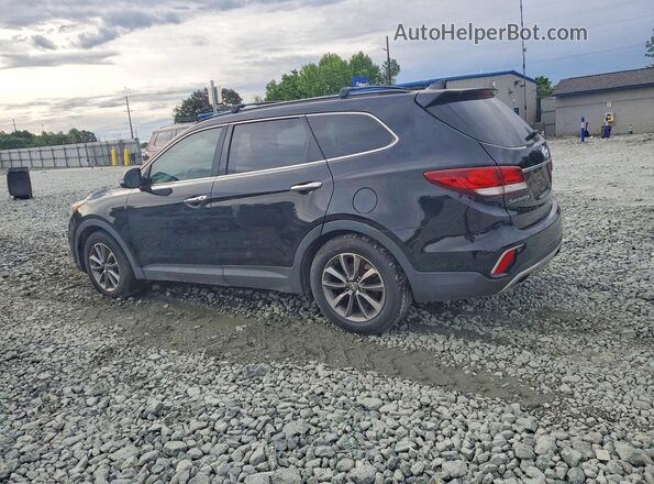 KM8SN4HFXHU169128 2017 HYUNDAI SANTA Black Задня ліва чверть
