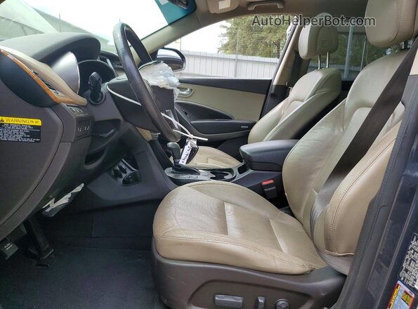 KM8SR4HF4GU134975 2016 HYUNDAI SANTA Charcoal Widok wnętrza z przodu
