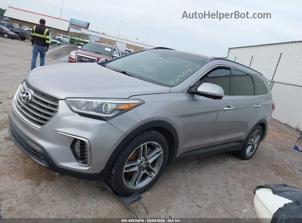 KM8SR4HF4HU178346 2017 HYUNDAI SANTA FE Серебряный Панорамный вид салона 360°