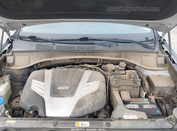 KM8SR4HF4HU178346 2017 HYUNDAI SANTA FE Серебряный Вид сзади