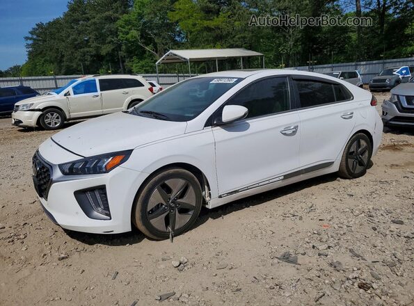 KMHC05LC1MU248932 2021 HYUNDAI IONIQ Белый Передняя левая четверть
