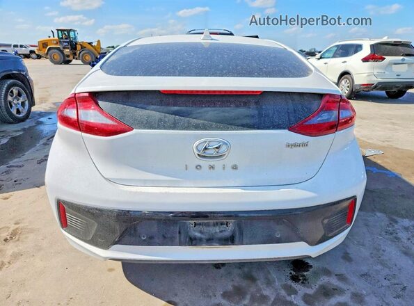 KMHC05LC2KU144057 2019 HYUNDAI IONIQ Белый Вид сзади