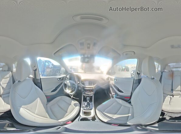 KMHC05LC2KU144057 2019 HYUNDAI IONIQ Белый Вид наклейки с VIN-кодом