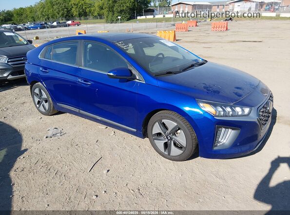 KMHC05LC2NU281164 2022 HYUNDAI IONIQ HYBRID Blue Առջևի աջ