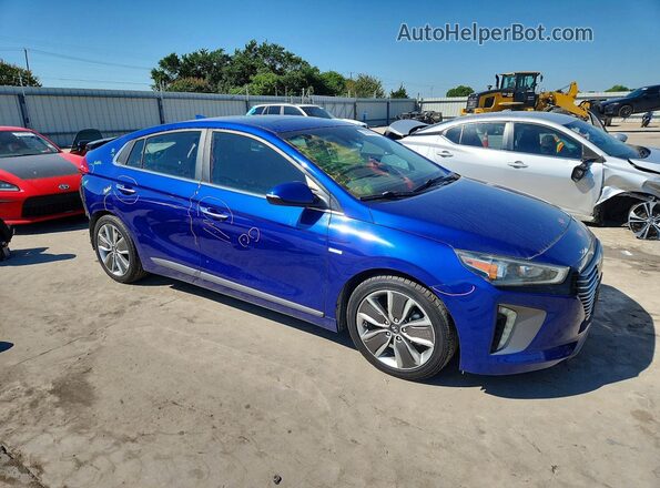 KMHC05LC3KU124884 2019 HYUNDAI IONIQ Blue Przód prawy