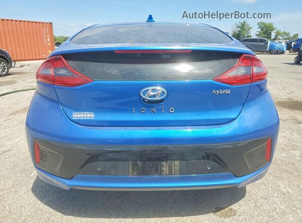 KMHC05LC4JU082109 2018 HYUNDAI IONIQ Синий Вид сзади