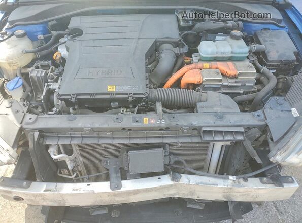 KMHC05LC4JU082109 2018 HYUNDAI IONIQ Синий Вид задней части салона