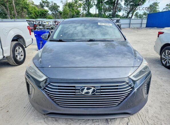 KMHC05LC4KU118690 2019 HYUNDAI IONIQ Серый Вид спереди