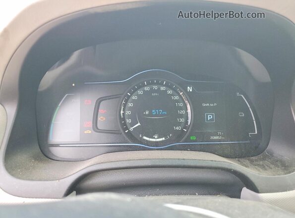 KMHC05LC7JU063540 2018 HYUNDAI IONIQ Серебряный Вид щитка приборов