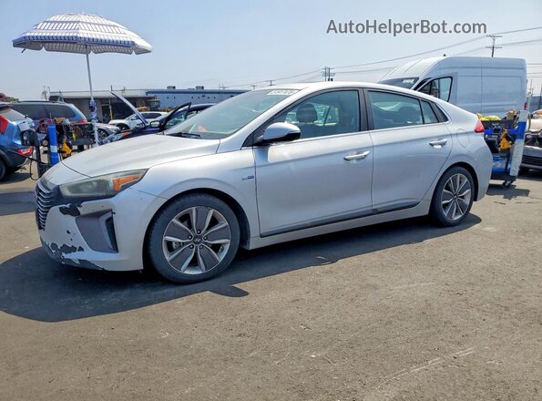 KMHC05LC7JU063540 2018 HYUNDAI IONIQ Серебряный Передняя левая четверть