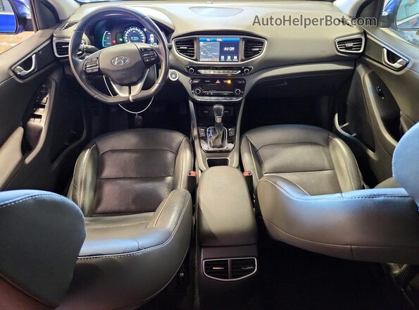 KMHC05LC7KU110535 2019 HYUNDAI IONIQ Синий Вид панели приборов