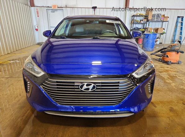 KMHC05LC7KU110535 2019 HYUNDAI IONIQ Синий Вид спереди