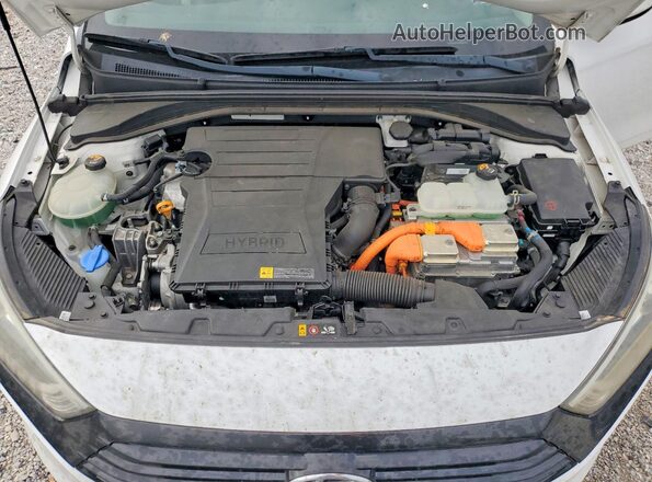 KMHC65LC0JU076337 2018 HYUNDAI IONIQ White Սալոնի հետևի տեսք
