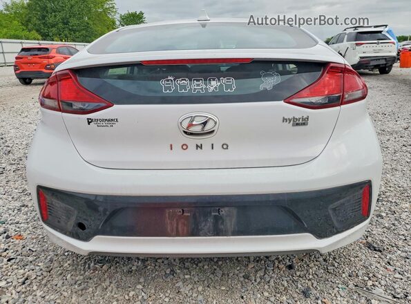 KMHC65LC0JU076337 2018 HYUNDAI IONIQ White Հետևի տեսք