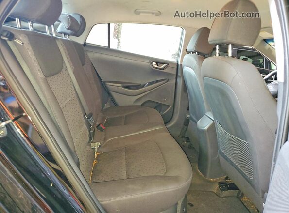 KMHC65LC1HU056382 2017 HYUNDAI IONIQ Черный Вид задних сидений