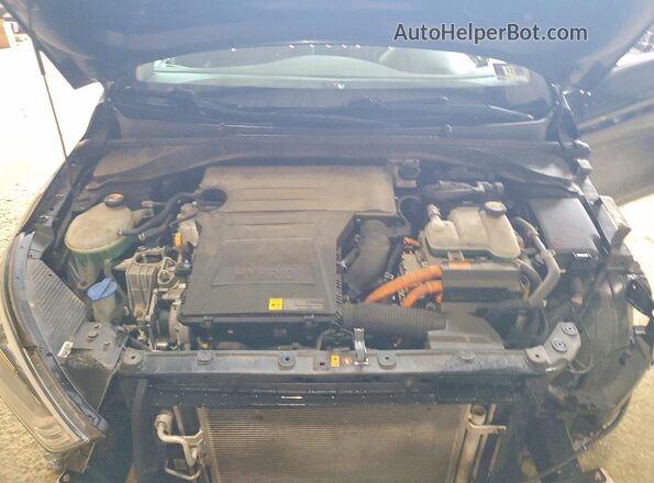 KMHC65LC1HU056382 2017 HYUNDAI IONIQ Черный Вид задней части салона