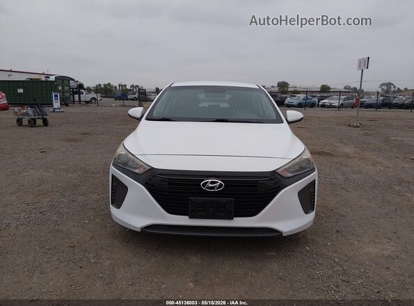 KMHC65LC1KU107953 2019 HYUNDAI IONIQ HYBRID White Սալոնի հետևի տեսք