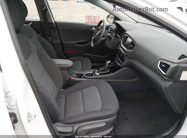 KMHC65LC1KU107953 2019 HYUNDAI IONIQ HYBRID White Սալոնի դիմացի տեսք