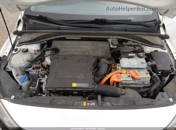 KMHC65LC1KU107953 2019 HYUNDAI IONIQ HYBRID White Հետևի տեսք