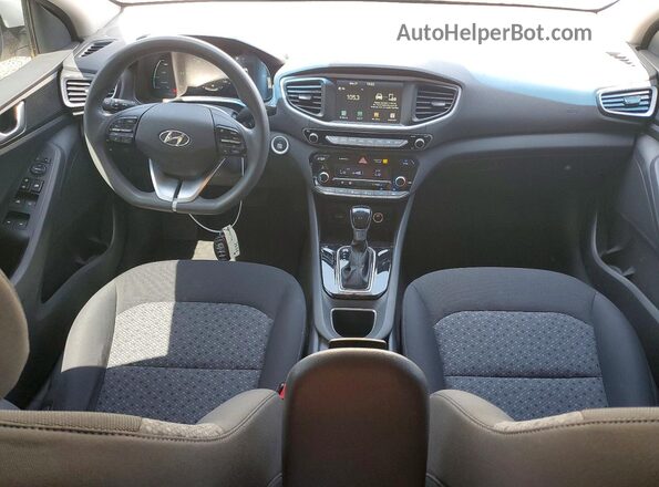 KMHC65LC1KU129046 2019 HYUNDAI IONIQ White Вид панелі приладів