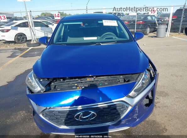 KMHC65LC1LU228807 2020 HYUNDAI IONIQ HYBRID Blue Սարքավորումների վահանակի տեսք