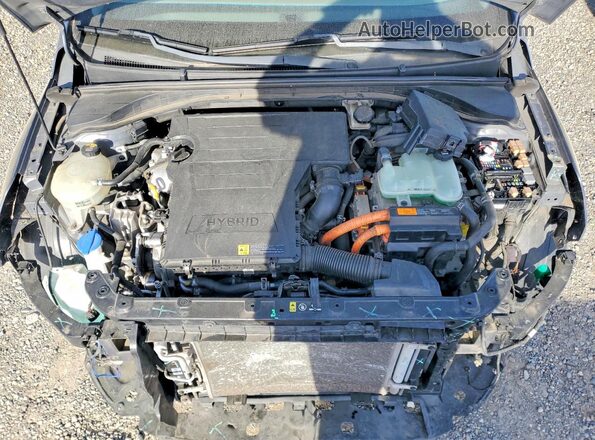 KMHC65LC2HU024573 2017 HYUNDAI IONIQ Угольный Вид задней части салона