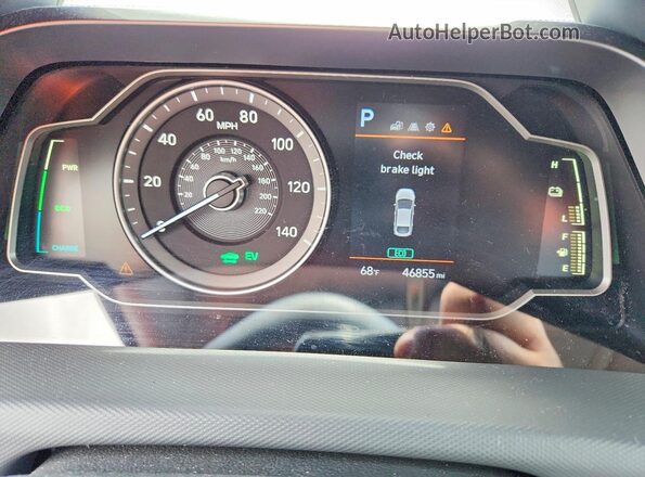 KMHC65LC2NU266856 2022 HYUNDAI IONIQ Gray Vista del cuadro de instrumentos