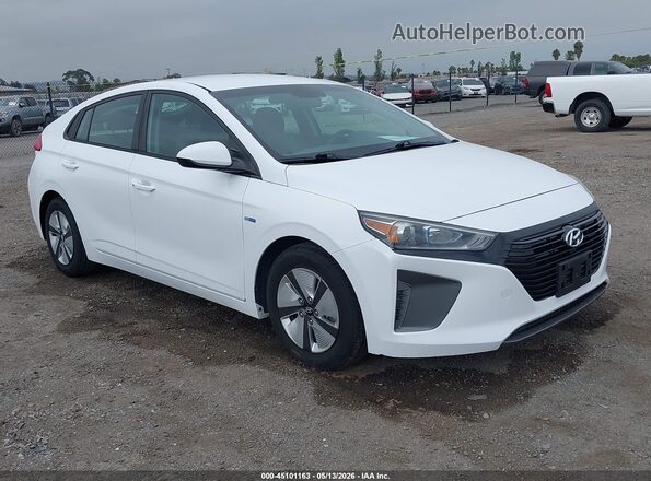 KMHC65LC3KU107985 2019 HYUNDAI IONIQ HYBRID Белый Передняя правая четверть
