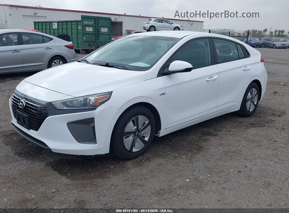 KMHC65LC3KU107985 2019 HYUNDAI IONIQ HYBRID Белый Передняя левая четверть