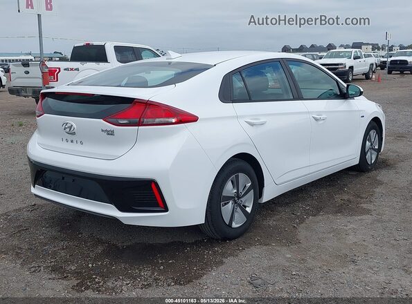 KMHC65LC3KU107985 2019 HYUNDAI IONIQ HYBRID Белый Задняя правая четверть