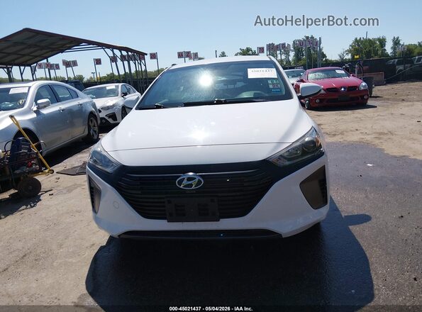 KMHC65LC4JU082688 2018 HYUNDAI IONIQ HYBRID Белый Вид щитка приборов