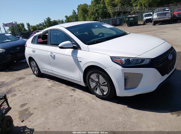 KMHC65LC4JU082688 2018 HYUNDAI IONIQ HYBRID Белый Передняя правая четверть