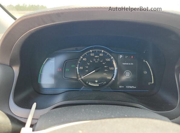 KMHC65LC4JU087423 2018 HYUNDAI IONIQ Серый Вид щитка приборов