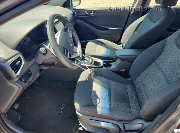 KMHC65LC4JU087423 2018 HYUNDAI IONIQ Серый Вид салона спереди