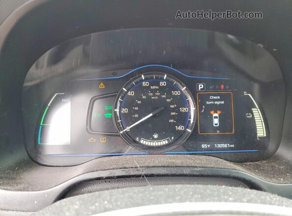 KMHC65LC4KU167502 2019 HYUNDAI IONIQ Красный Вид щитка приборов