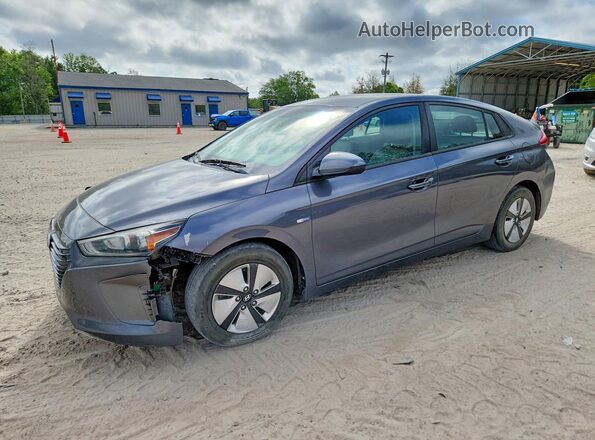 KMHC65LC5HU046910 2017 HYUNDAI IONIQ Gray Առջևի ձախ երեք քառորդ տեսարան