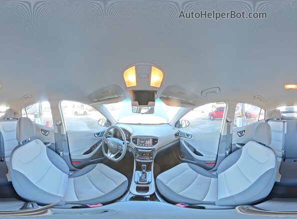 KMHC65LC7HU057195 2017 HYUNDAI IONIQ Белый Вид наклейки с VIN-кодом